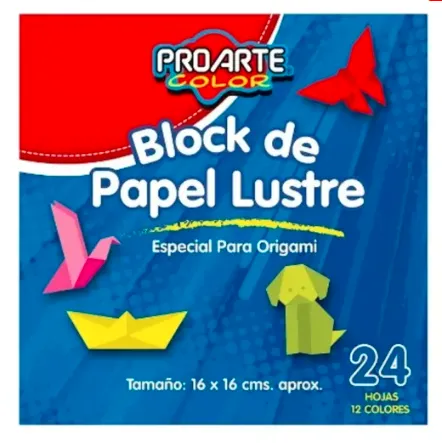 BLOCK PAPEL LUSTRE 16X16 24 HJS PROARTE