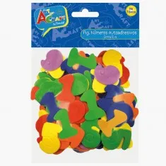 NUMEROS GOMA EVA AUTOADHESIVOS 56 PIEZAS ART&CRAFT PEQUEÑOS