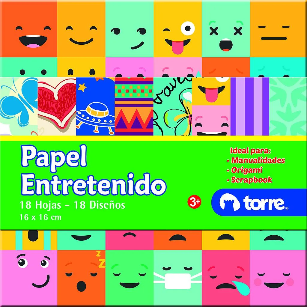 BLOCK PAPEL ENTRETENIDO TORRE 16X16