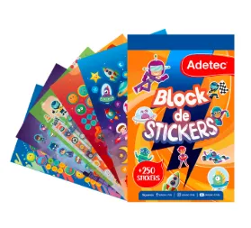 BLOCK DE STICKERS ADETEC NIÑOS