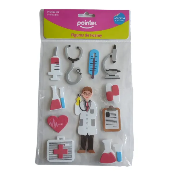 FIGURA GOMA EVA AUTOADHESIVOS PROFESIONES POINTER