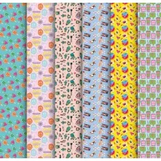 PAPEL DE REGALO NIÑA 70X100CM 1 PLIEGO NUOVO