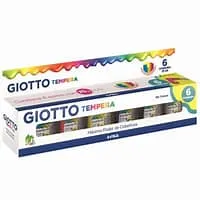 TEMPERA 6 COLORES 15ML GIOTTO
