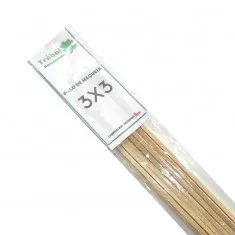 PALO DE MAQUETA 3X3MM 50CMS RAULI