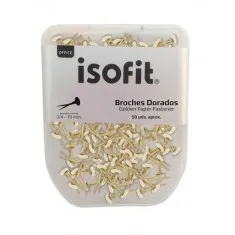 BROCHES DORADOS 19MM 50 UNDS ISOFIT