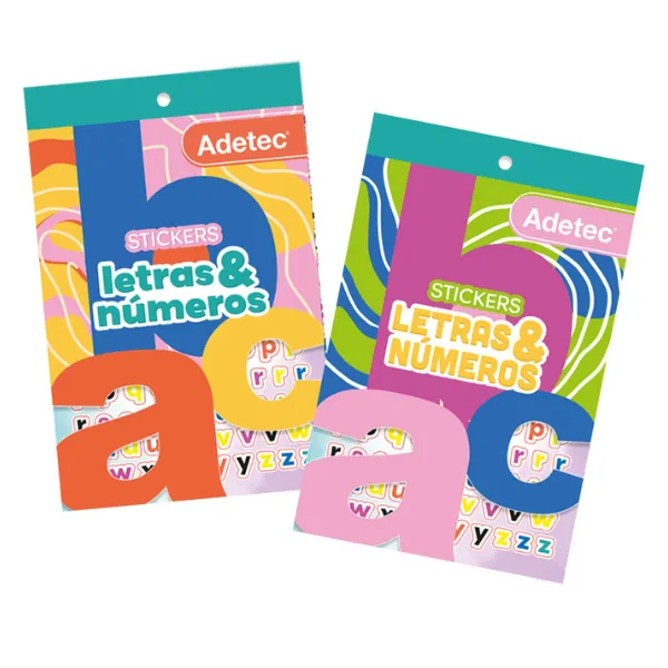 BLOCK STICKERS LETRAS Y NUMEROS ADETEC