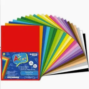 GOMA EVA 20X30CM COLORES SURTIDOS 10 UNIDADES ART & CRAFT