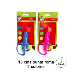 TIJERA INFANTIL PLASTICA 13CMS COLOR SURTIDO ARTE TOP