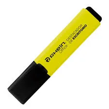 DESTACADOR DE ESCRITORIO PUNTA BISELADA AMARILLO RHEIN