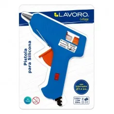 PISTOLA DE SILICONA 10WTS CON INTERRUPTOR LAVORO