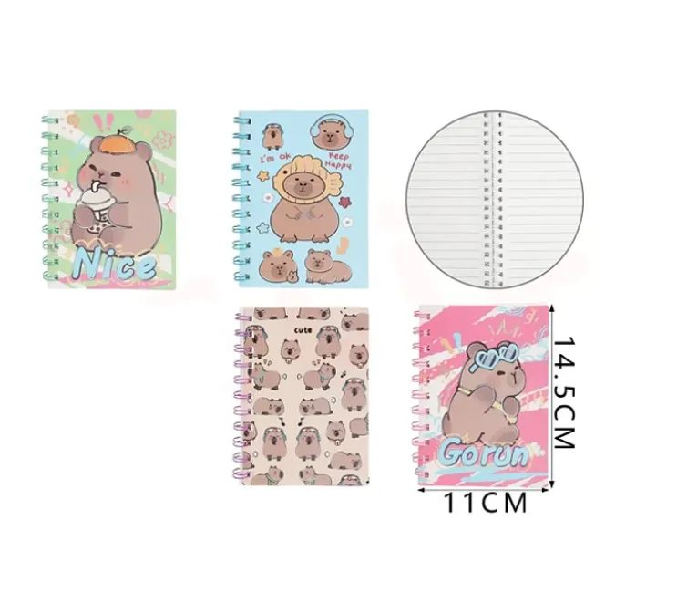 Libreta Capibara Cute 80Hojas A6