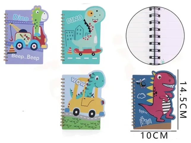 Libreta Dino 60 Hojas 14.5*10cm A6