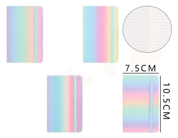 Libreta Degrade Multicolor 10.5*7.5cm A7