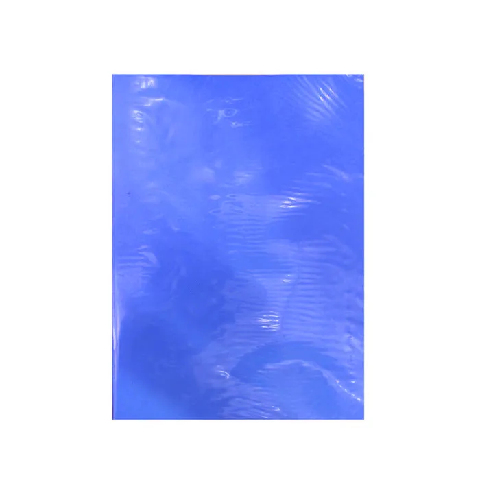 ARCHIVADOR CARPETA PLASTIFICADA AZUL CON GUSANO