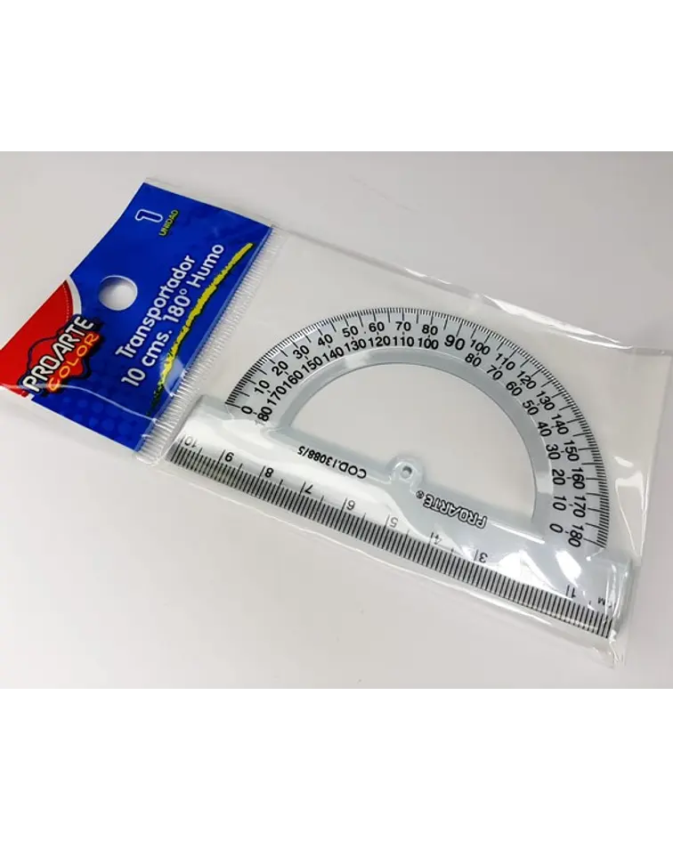 TRANSPORADOR BISELADO 180° PROARTE