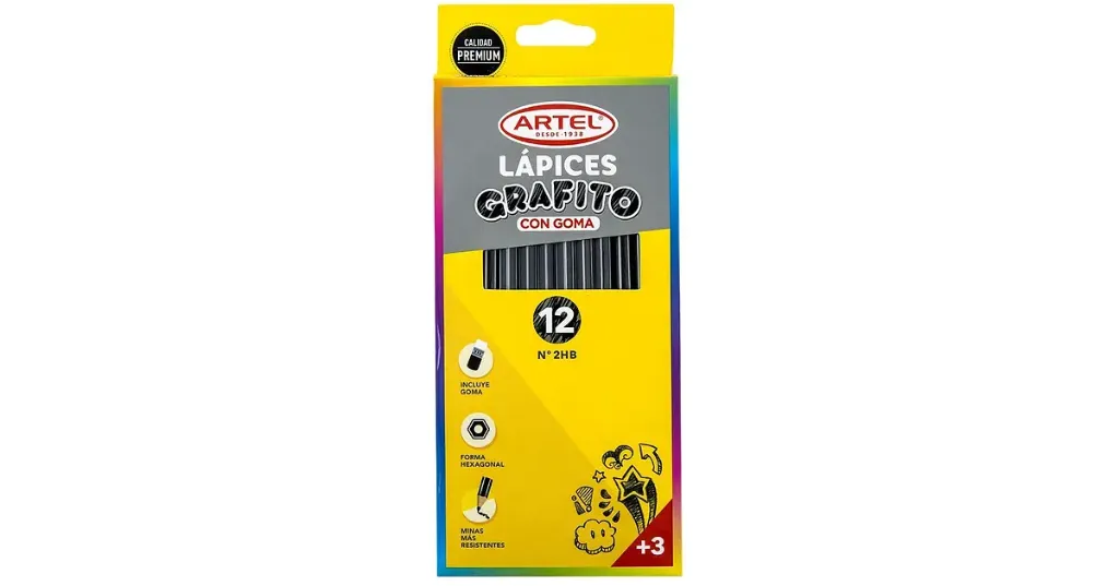 LÁPIZ GRAFITO HEXAGONAL ARTEL