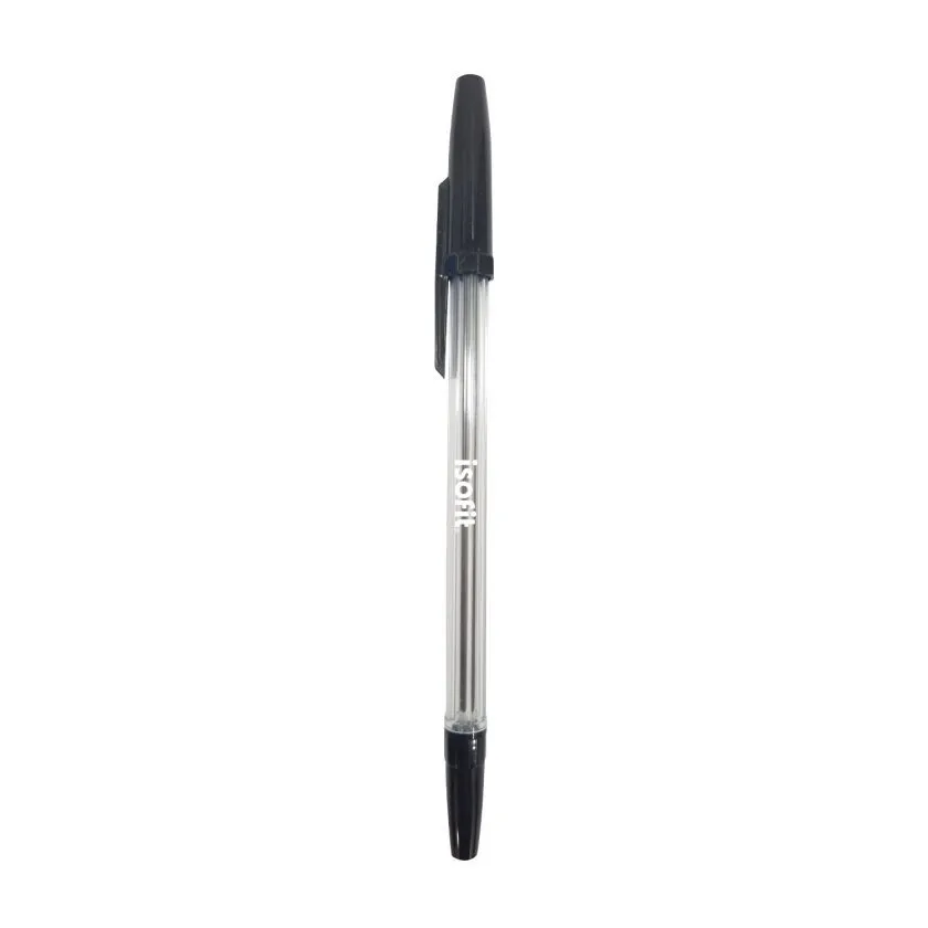 LÁPIZ BOLÍGRADO PASTA NEGRO PUNTA MEDIA 1.0 MM ISOFIT