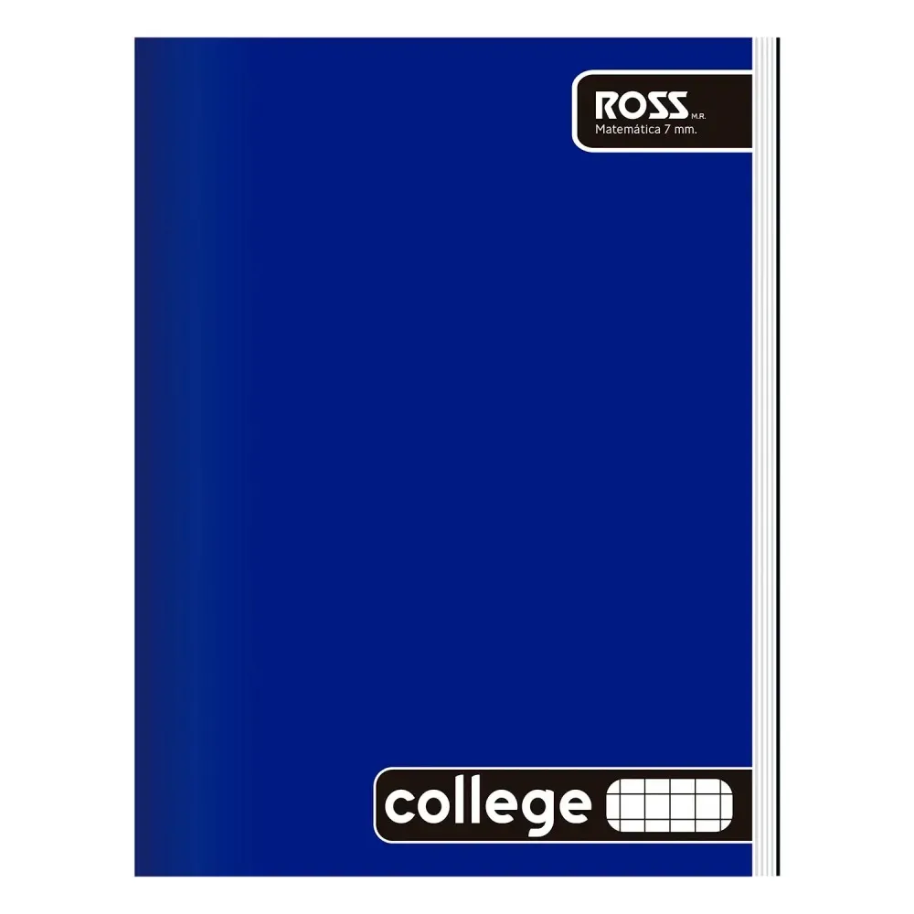 CUADERNO COLLEGE CUADRICULADO 7MM 80 HOJAS ROSS