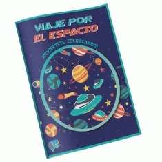 LIBRO COLOREAR VIAJE POR EL ESPACIO 16 PAGINAS ART&CRAFT