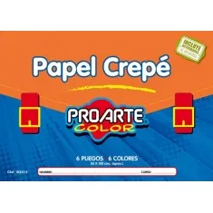 ESTUCHE PAPEL CREPE PROARTE 6HJS PROARTE