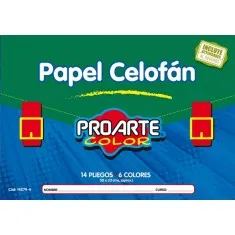 ESTUCHE PAPEL CELOFAN 6 PLIEGOS PROARTE