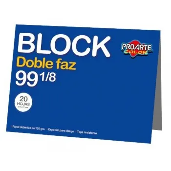 BLOCK DIBUJO DOBLE FAZ N°99 1/8 PROARTE